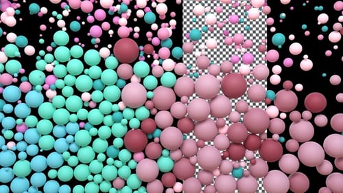 Bunte 3D-Partikel