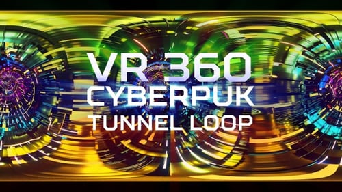 Boucle tunnel Cyberpunk VR 360