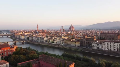 Florence Aerial View in Tuscany