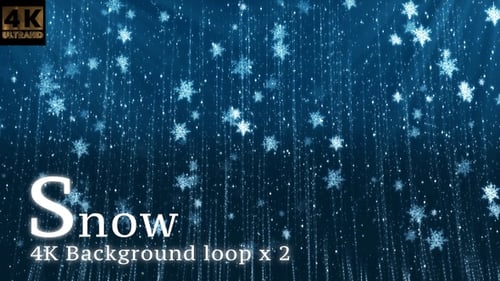 Neige de Noël 4K