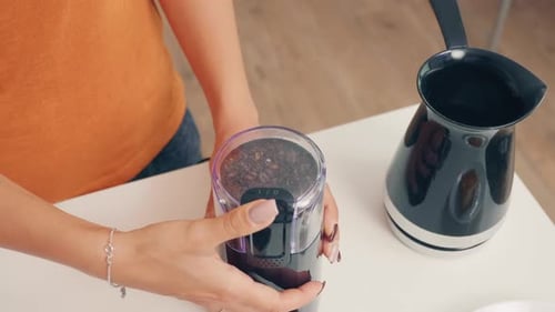 Grinding Coffee Beans