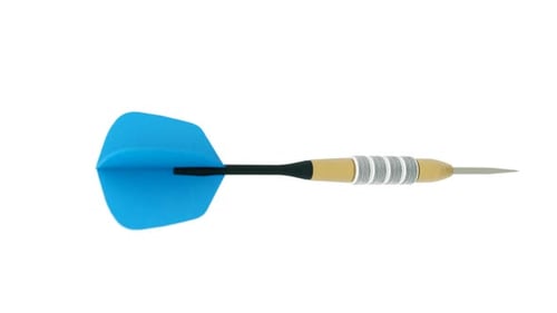 Slow Motion Close-up of Dart Arrow Hitting Bullseye of the Target