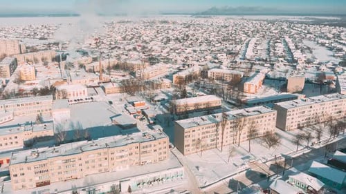 Sunny Winter Day Timelapse Dronelapse Hyperlapse