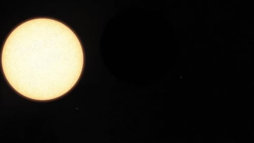 Unterbelichtete Sonnenfinsternis