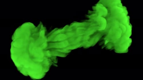 Green Revealing Smoke 4K