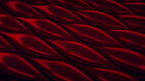 Abstract Red Liquid Waves Motion Background Loop