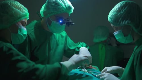 surgeon doctor team working surgical health care in hospital operation room, disease medicine health
