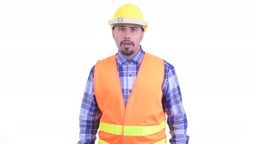 Construction Worker Celebrating Success