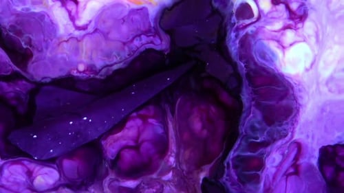 Abstract Purple and White Fluid Motion