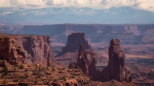 Wolken-Zeitraffer-Canyons Utah-Landschaft