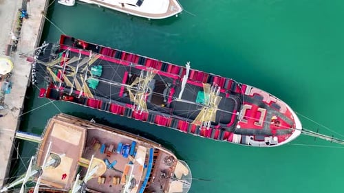 Pirate Harbor aerial view Turkey Alanya 4 K