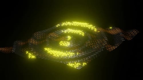 Waves Background Motion Graphic color 3d