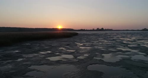 Aerila View Of Dried Lake