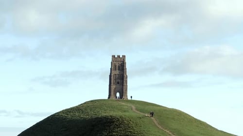 Château de Glastonbury Tor en Angleterre