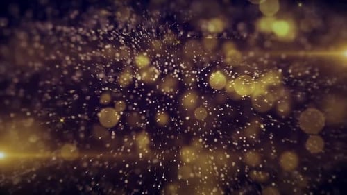 Elegant Golden Shimmering Particles Background