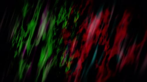 green and red background with smoke effect
