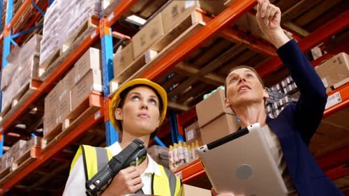 Manager Showing Something to Worker