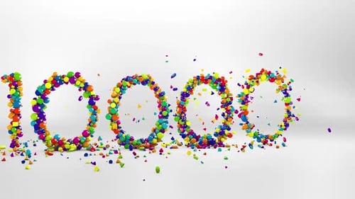 Colorful 3D Geometric Shapes Reveal Million Number