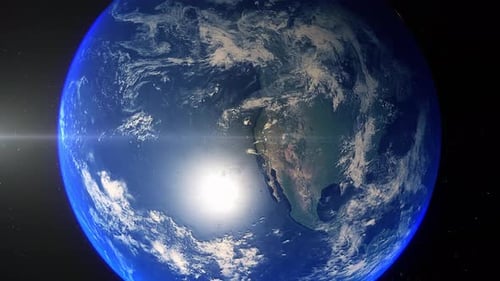 Realistic Earth Zoom Out Clouds United States Of America California San Francisco