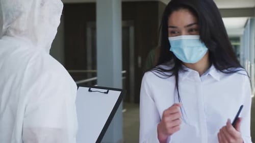 Temperature Check During Pandemic in Urban Workplace