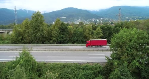 Autobahnverkehr.