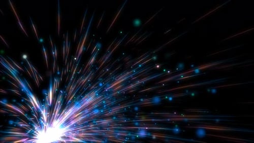 Dynamic Glowing Particle Burst for Celebrations