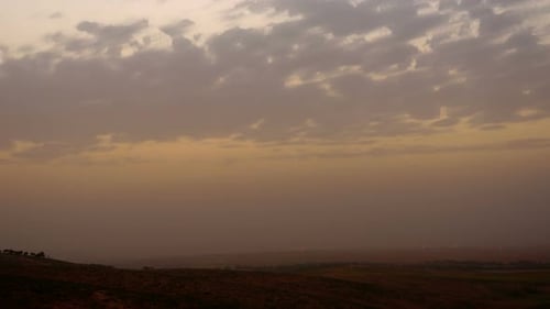 Sky time-lapse in Isreal just around dusk.