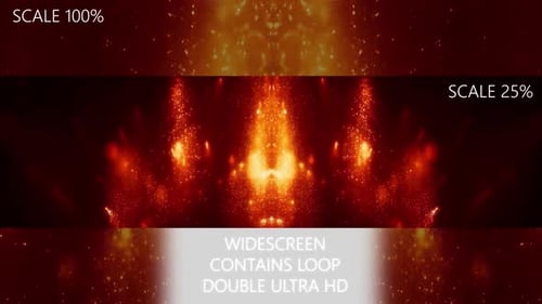 Fire Red Background Particles