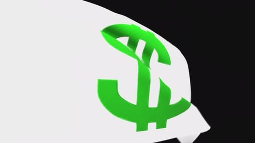 Green Dollar Sign Reveal Modern Transition