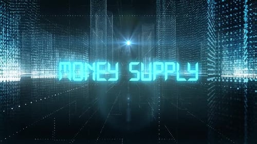 Skyscrapers Digital City Tech Word Money Supply