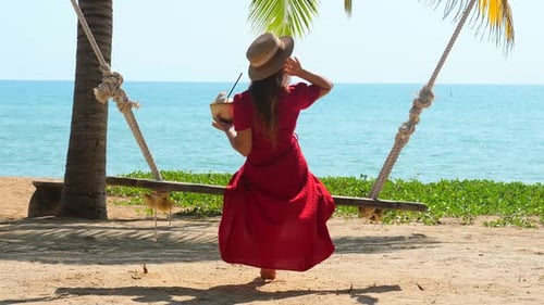 Resting at Tropical Turquoise Sea in Exotic Country Holidays Vacations Travel