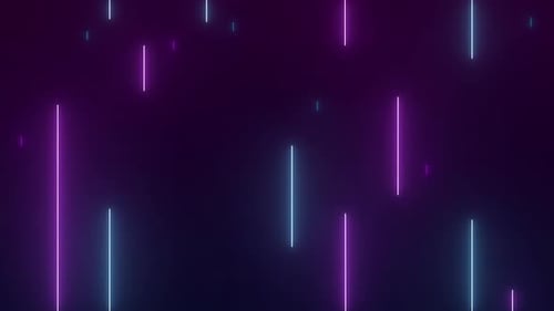 Dynamic Neon Vertical Lines Abstract Background Loop
