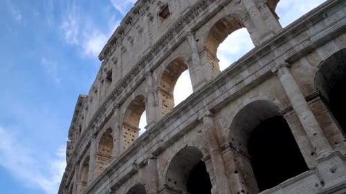 Rome Colosseum Close Up View in Rome Italy