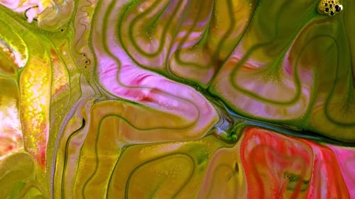 Abstract Ink Swirls Creating an Artistic Background