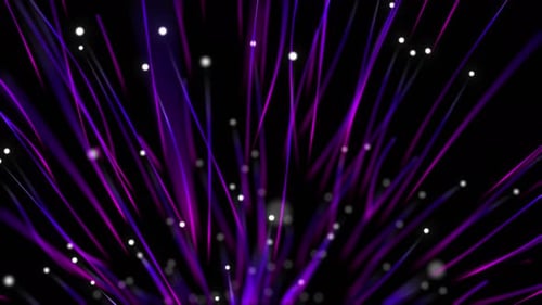 Glowing Neon Lines and Particles Festive Celebration Background