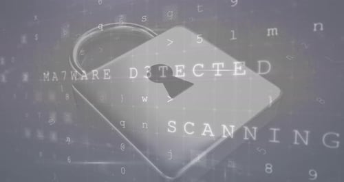 Cyber Crime and Online Security Animation 4k