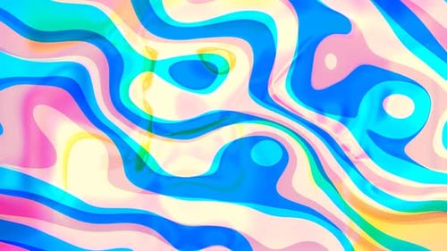 Vibrant Abstract Fluid Color Flow Motion Background