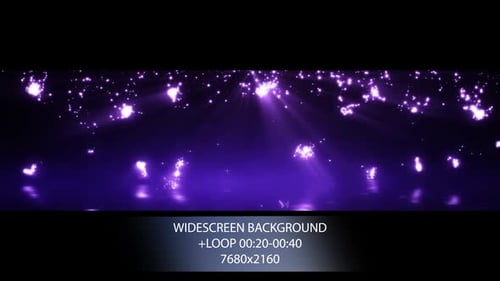 Purple Party Glows Particles