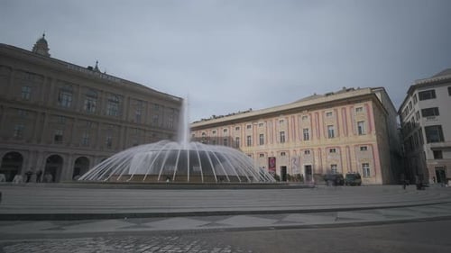 Timelapse de Piazza De Ferrari en Génova