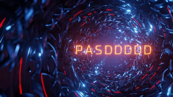 Enter your account. Set of passwords on the entrance page ...