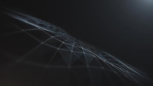 Abstract Digital Network Connection Loop Background