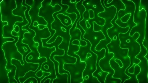 Green Color Neon Light Liquid Background Animation