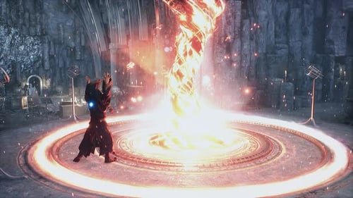 The Ancient Wizard Is Training In Combat Magic