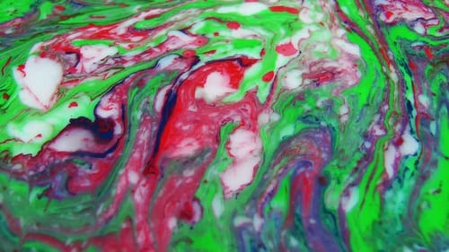 Swirling Fluid Abstract Background with Colorful Patterns