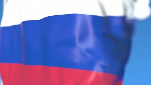 Realistic Waving Flag Country Background