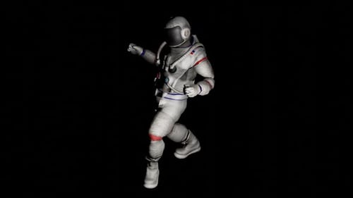 Astronaute essayant de marcher
