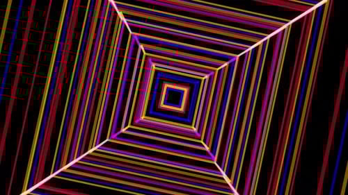 VJ Loop Abstract Rotation Of The Figure 1012