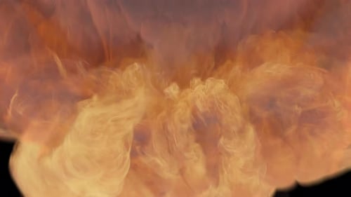 Smoke And Flames Transition 4k Alpha Channel