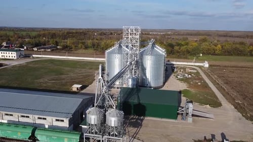 Silos der Getreidelagerung