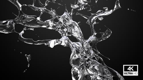 Dynamic Fluid Water Splash Transition Reveal